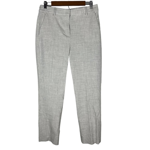 TAILORED REBECCA TAYLOR CLEAN SUITING PANTS IN LIGHT HEATHER NWT WOMEN'S‎ SIZE 8 - Picture 3 of 15